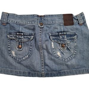Lucky Brand Dungarees Jean Skirt
